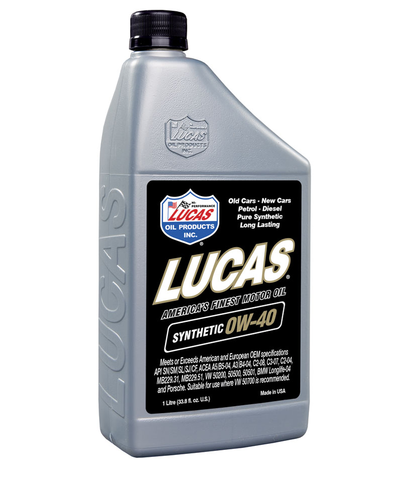 SYNTHETIC SAE 0W-40 MOTOR OIL Size liter 