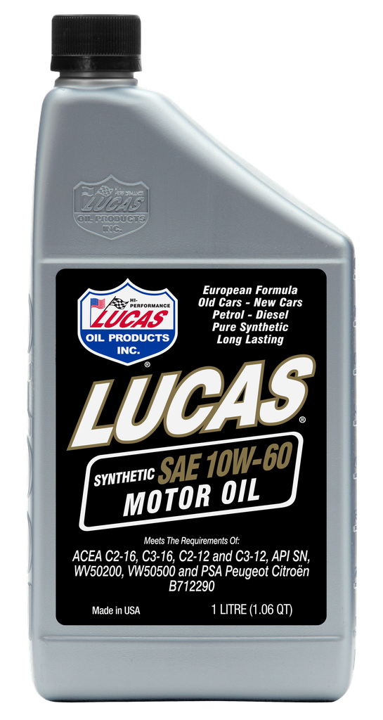 SYNTHETIC SAE 10W-60 Motor Oil  
