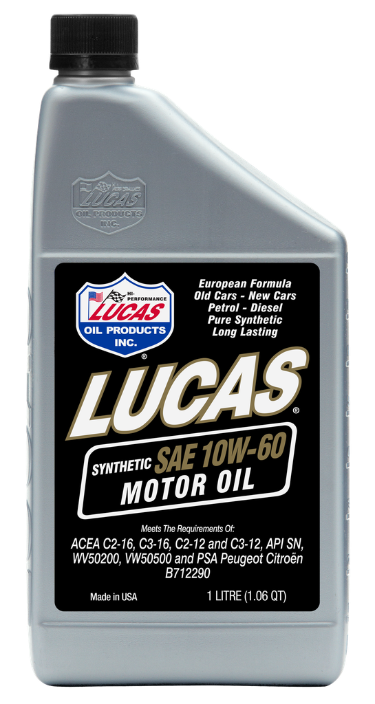 SYNTHETIC SAE 10W-60 MOTOR OIL