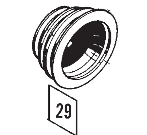 [940146] PULLEY W/PIN& TUBE