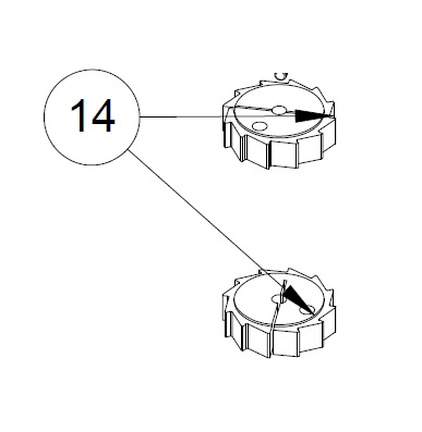 [50-1411] PFM Flange 1.5 Small Starwheel