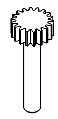 [50-1407] PFMFlange 1.5 Short Starweel Shaft